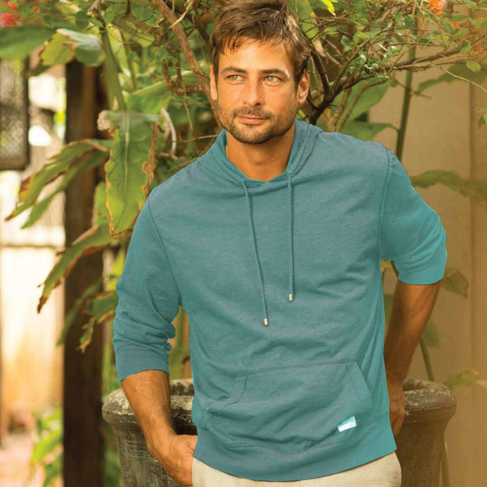 Dockside Slub Hoodie - Oil Blue