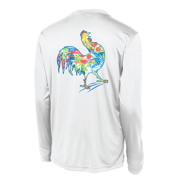 LS UPF Tee - Rooster - White
