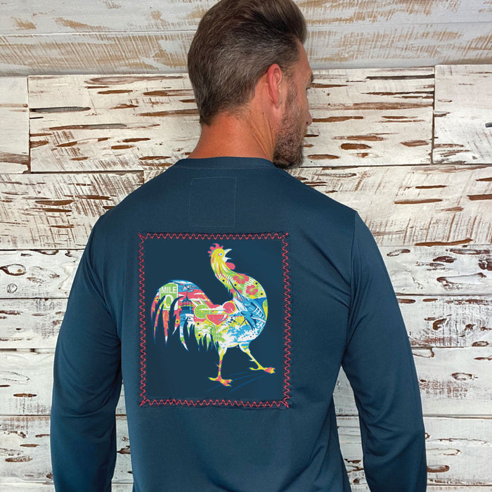 Suntek Tee - India Ink/Rooster