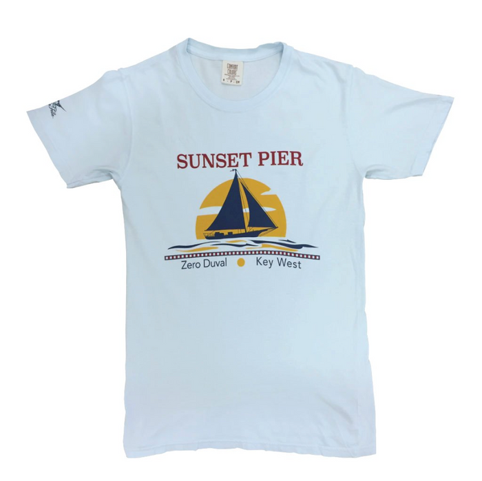 Sunset Sail Tee - Light Blue