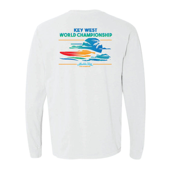 Power Boat Races Long Sleeve Tee - White