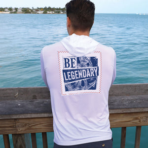 Sail White/ Be Legendary Suntek UPF Hoodie