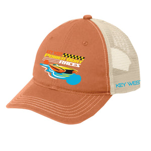 Orange Power Boat Races Trucker Hat