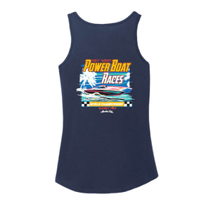 Navy Power Boat Races Women's Tank Top