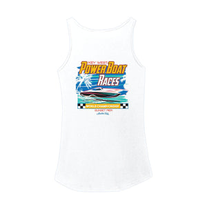 White Power Boat Races Women's Tank Top