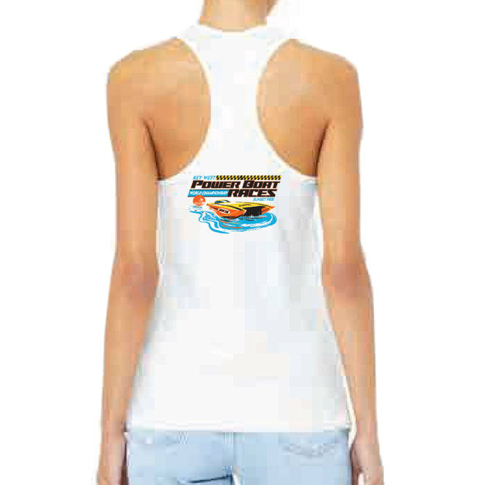 Power Boat Race Women's Tank - White