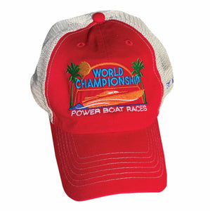 Red Power Boat Races Trucker Hat