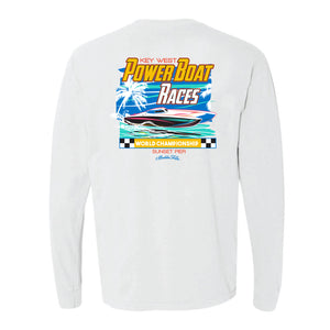White Power Boat Races Tee