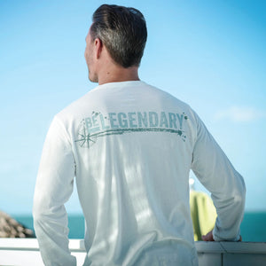 Sail White Long Sleeve Graphic Tee - Be Legendary