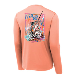 Soft Coral LS UPF Tee - Fish On