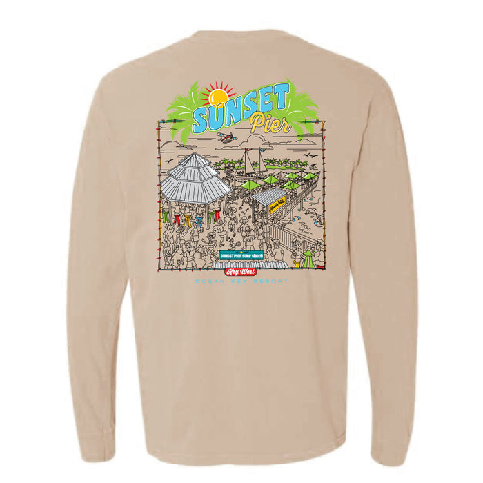 Tシャツ(長袖/七分) over print  sunset LS Tee sunset Tee – over print