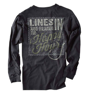 India Ink Long Sleeve Graphic Tee - Lines In