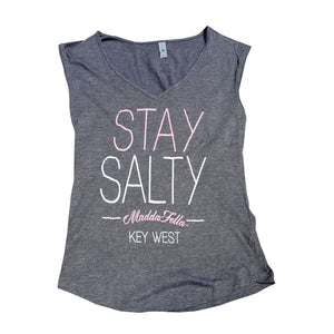 Gray Stay Salty Tee