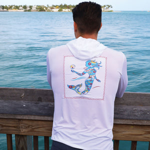 Sail White/Mermaid Suntek UPF Hoodie