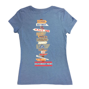 Maritime Frost V-Neck Tee - Selfiemost